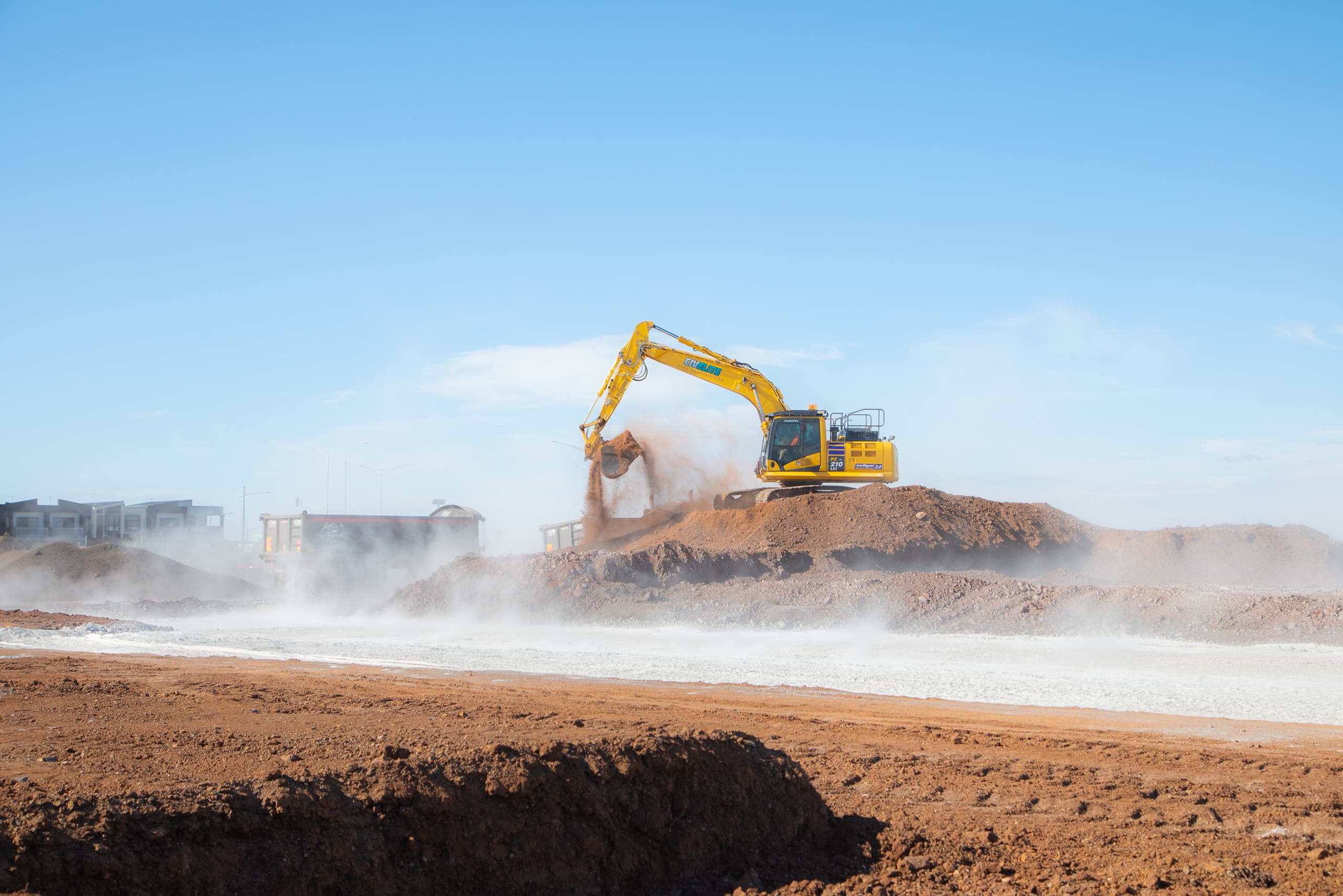 Lime stabilisation at Deanside